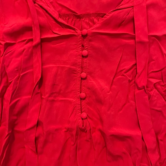 Levi's Red Long Sleeve Blouse - Picture 3 of 3
